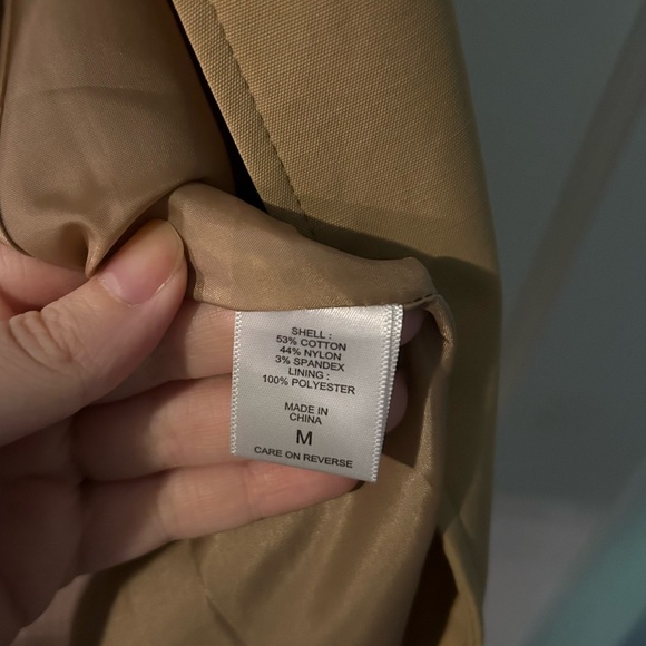 New York & Company camel tan trench coat - Picture 9 of 11